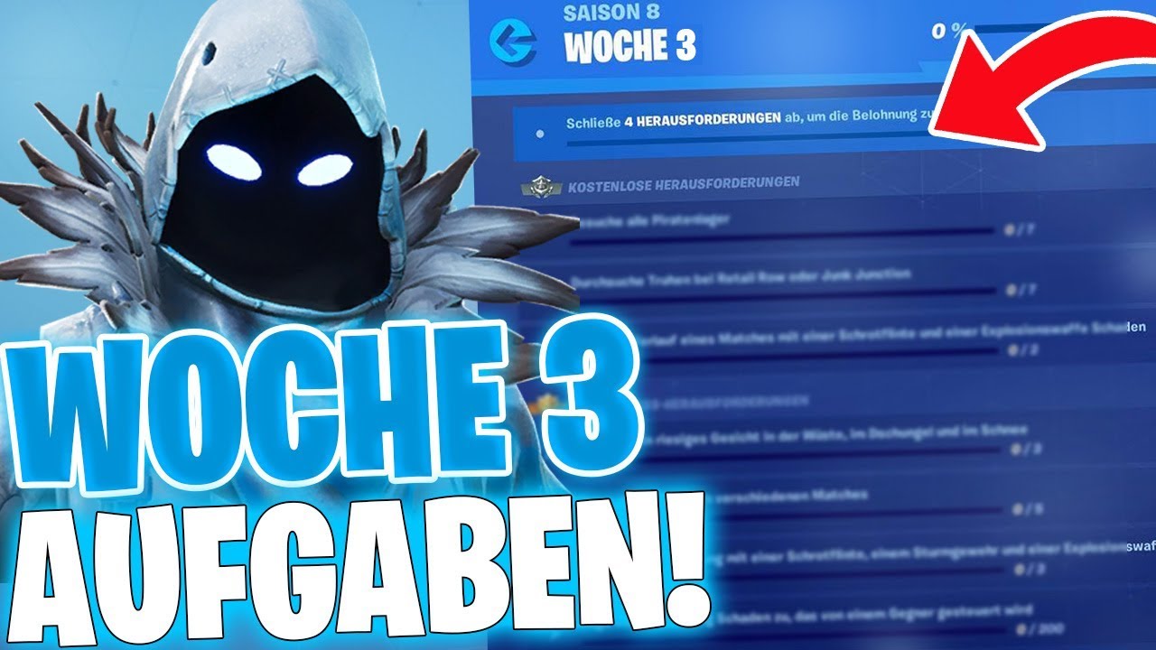 Fortnite Season 8 Woche 8 Herausforderungen