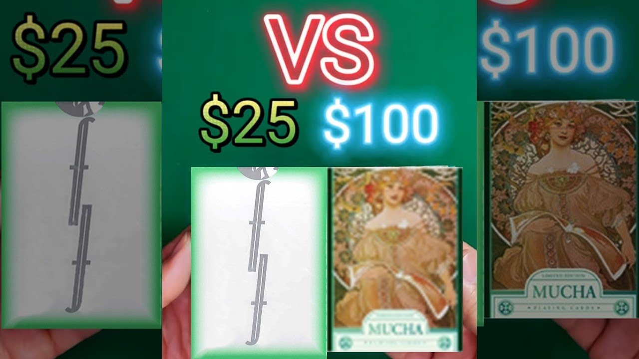 $25 playing cards VS $100 playing cards (Part 1) - Fontaine Gradient 