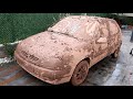 20 years unwashed car  wash the dirtiest citroen saxo