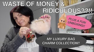 CONTROVERSIAL LUXURY TREND!! | MY THOUGHTS ON BAG CHARMS!! | MY COLLECTION & A SURPRISE UNBOXING!!