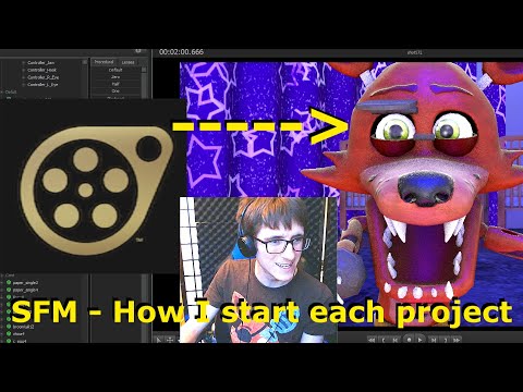 How I start every Baby Foxy FNAF SFM animation in Source Filmmaker - Behind the scenes (BTS)