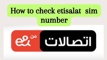 How to check Etisalat sim number | etisalat sim ka number kesy check karin
