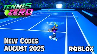 Roblox Tennis Zero New Codes August 2025