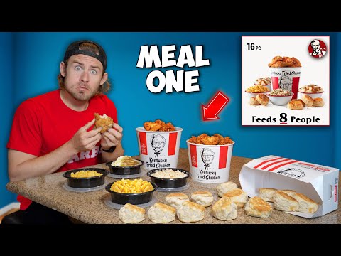 I Ate Only FAMILY SIZED Fast Food Meals For a Day