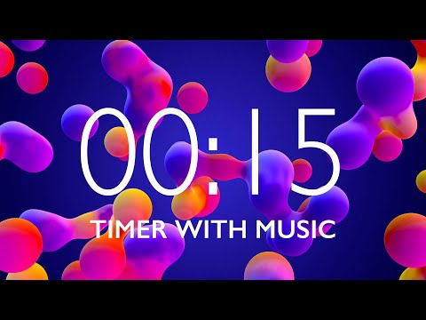 15 Seconds Timer with Relaxing Music and Alarm 🎵⏰