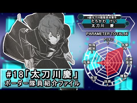 ワールドトリガー】ボーダー隊員紹介ファイル＃18「太刀川慶