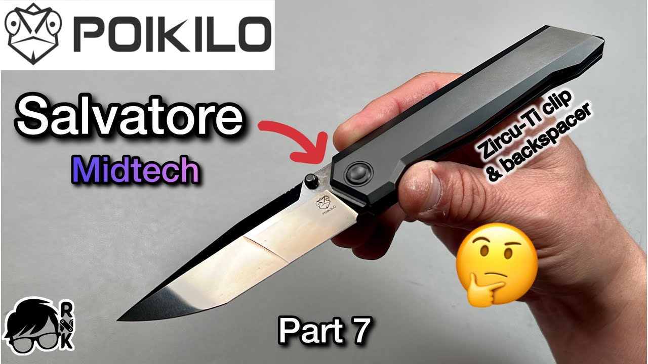 Unboxing/1st impressions part 7 of some Poikilo Knives… the Salvator Midtech knife in M398… whoa! 👀