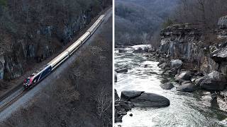 Amtrak's Cardinal Passing Thru Gauley Mountain!