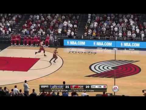 NBA 2014 Cleveland Cavaliers Vs Portland Trail Blazers 1st Half NBA LIVE 15 PS4 HD