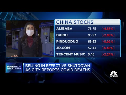 Beijing in effective shutdown as the city reports covid deaths