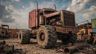 Peterbilt 379 Monster Truck Restored from Severe Damage to Like-New Condition | ASMR Restoration