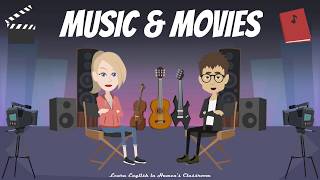 Music & Movies | Daily English Conversation | Speaking English Fluently | Common Daily Expressions