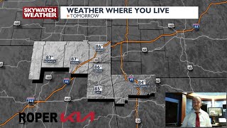 Increasing clouds today, UV Index still very high.