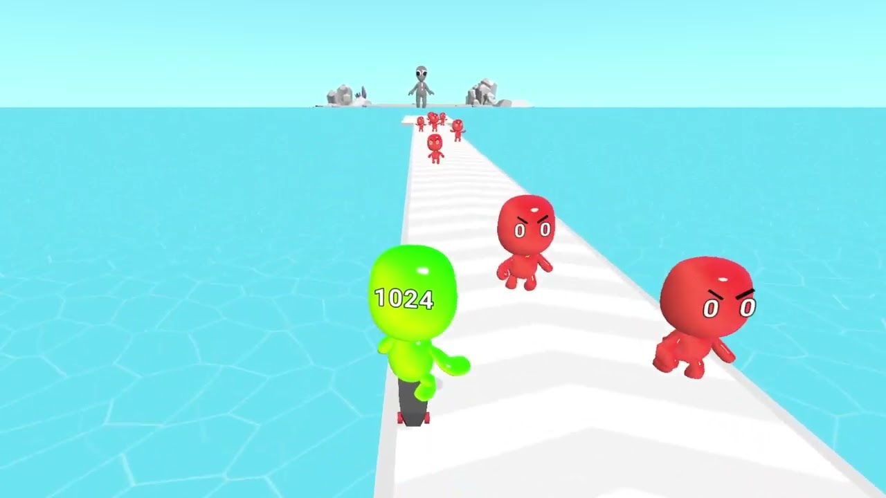 MAN RUNNER 2048 - Jelly Run 2048 Gameplay TIKTOK GAME VIDEO TikTok game gameplay video