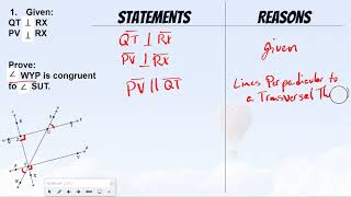 Proving Alternate Exterior Angles