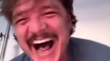 Pedro Pascal crying but it’s reversed