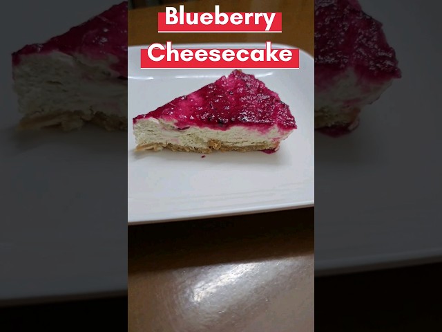 Blueberry Cheesecake #Blueberry #Cheesecake #cheesecakelove Cheesecake #blueberrycheesecake #nofail class=