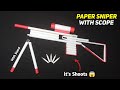 How to make paper Sniper | How to make paper gun | Paper gun | Origami Guns | Paper gun that shoots