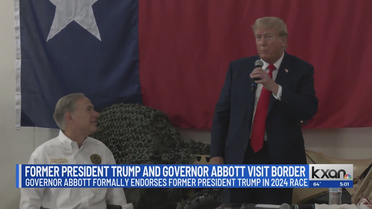 Texas Gov. Greg Abbott endorses former President Donald Trump for 2024 ...