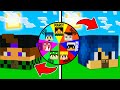 LA RUOTA delle CASE DEGLI YOUTUBER SU MINECRAFT