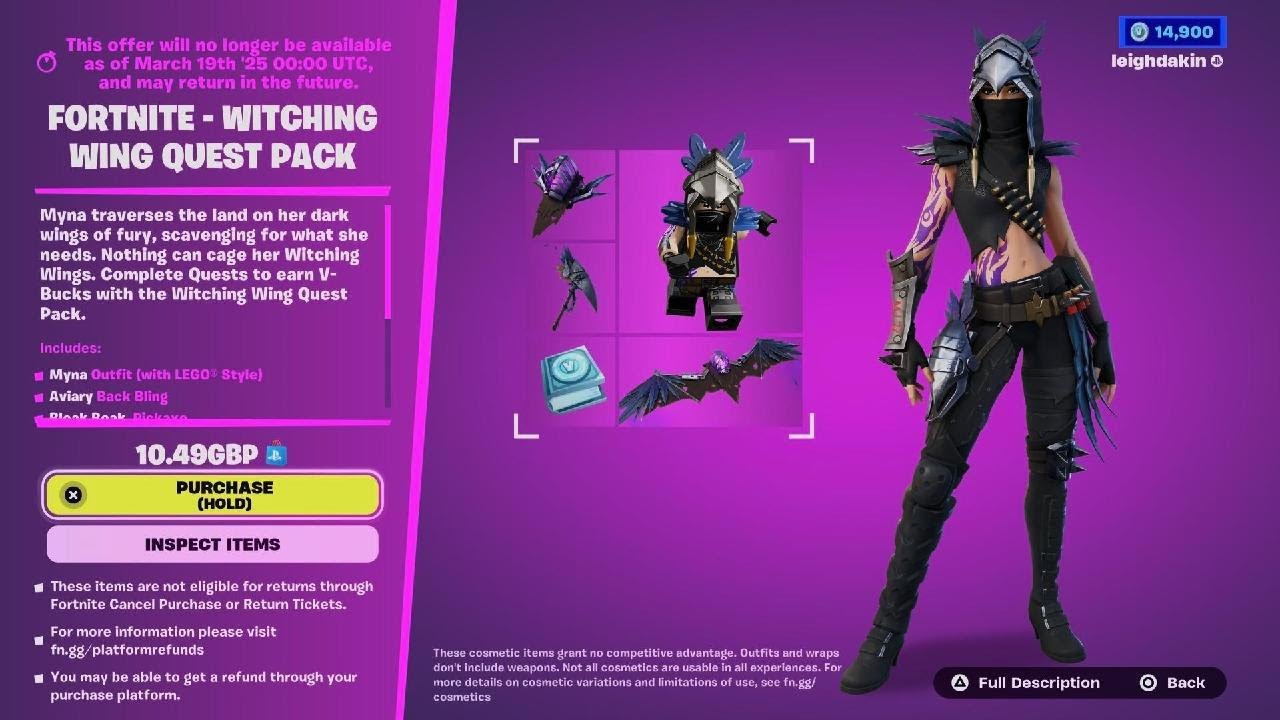 Witching Wing Fortnite WITCHING WING QUEST PACK +1500 VBUCKS - YouTube