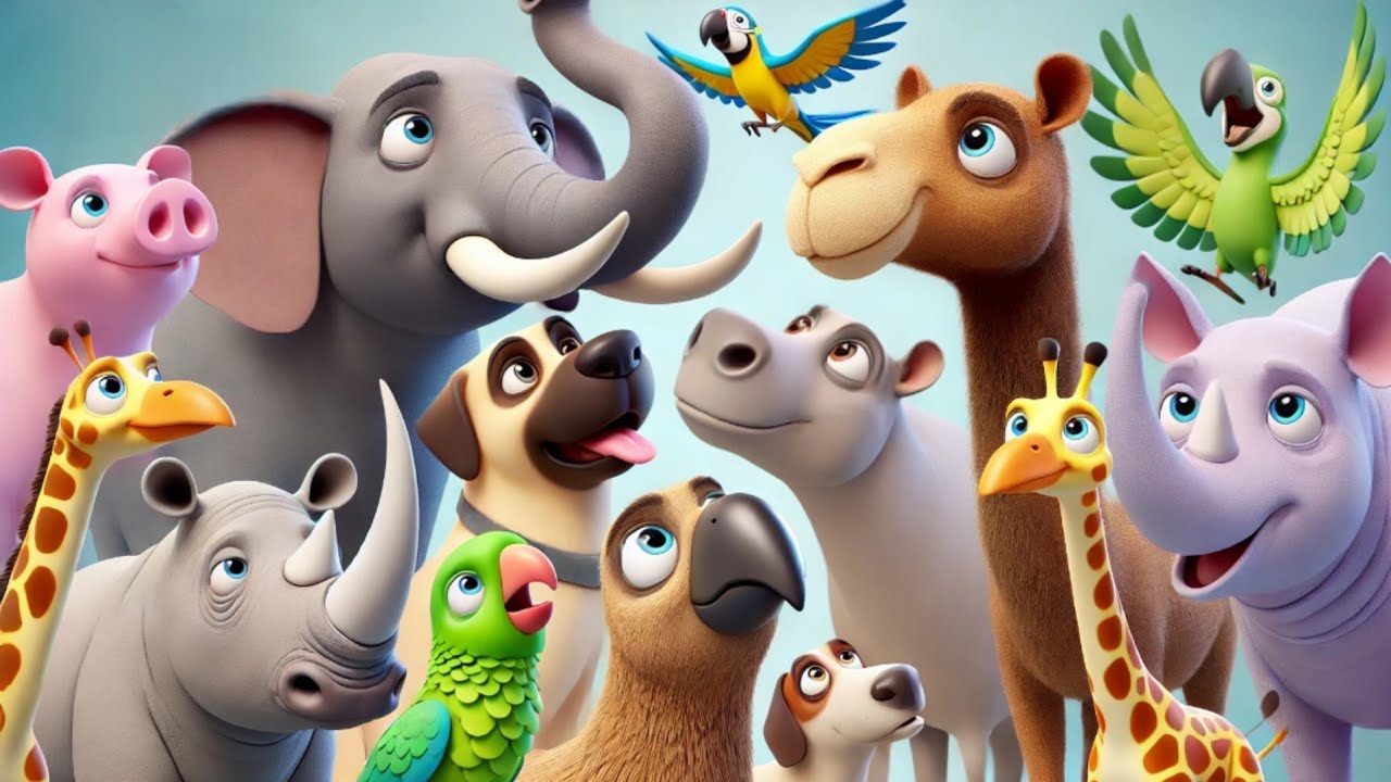 Animals sounds | Guess the animals sounds| Birds | Ducks | Monkeys | Cows and More