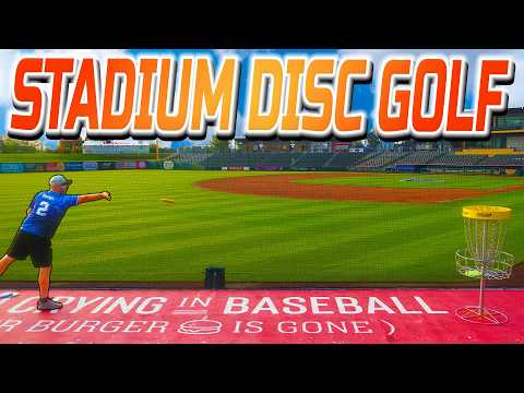 We Played Disc Golf At A Baseball Stadium!