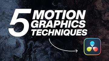 5 Motion Graphics Techniques in Davinci Resolve 18