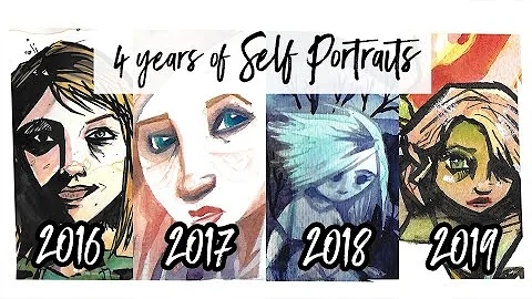 Artist paints herself over 4 years...