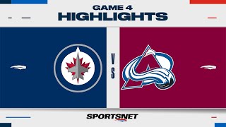 NHL Game 4 Highlights | Jets vs. Avalanche  April 28, 2024