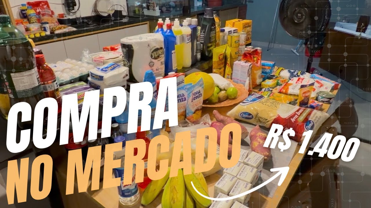 Compra no mercado para dois meses + organização da despensa 