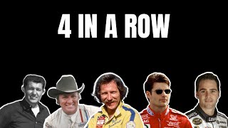 Every NASCAR Cup Series Driver to Win 4 Consecutive Races