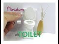 Toilet Wood Dollhouse Miniature Furniture Working Seats and Removable Tank Cover