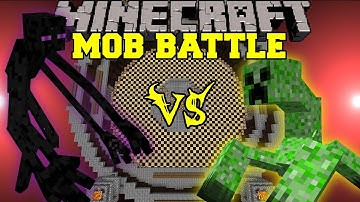Mutant Enderman Vs. Mutant Creeper - Minecraft Mob Battles