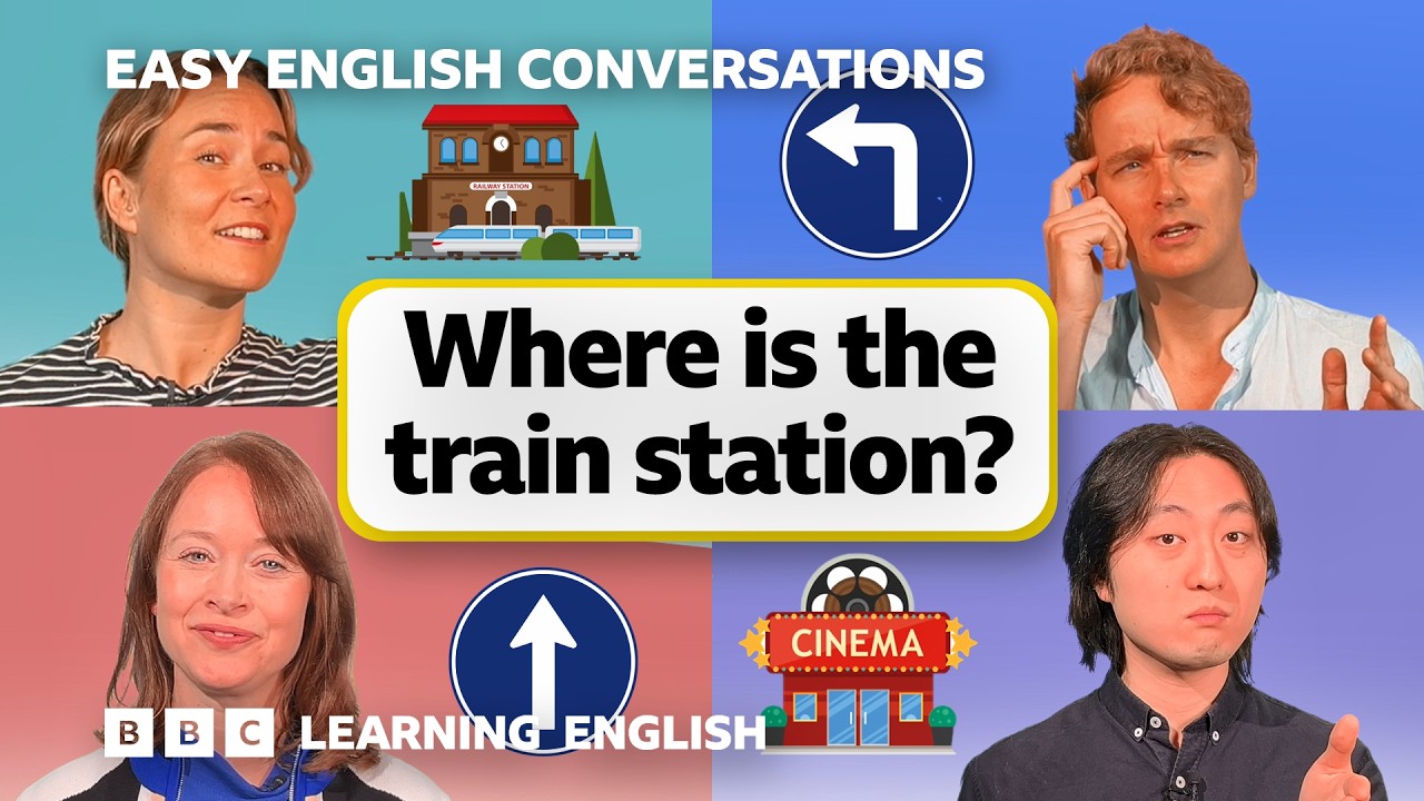 Where is the train station? Easy English Conversations 💬 Episode 5