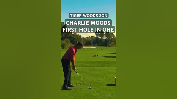 Charlie Woods Surprised By First Ever Hole In One