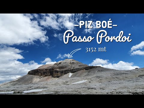 Escursione al Piz Boé a 3152mt da Passo Pordoi - Sass Pordoi - Dolomiti