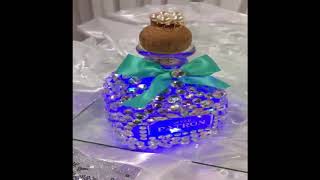 Blinged Out Patron Bottle (Led Lights) Bling Bling