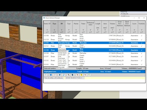 Attribute Manager in SketchUp