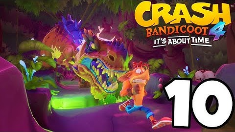 Crash Bandicoot 4: Its About Time Gameplay Walkthrough Part 10 - DINO DASH!