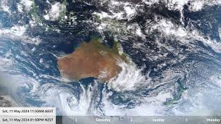 14 May 2024, 5 days, Australia / New Zealand weather, timelapse