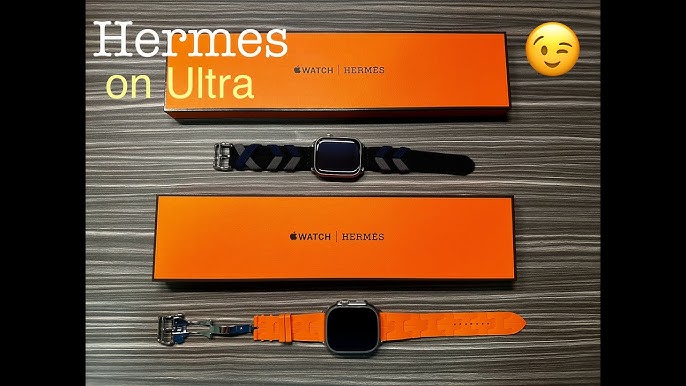 orange hermes apple watch band