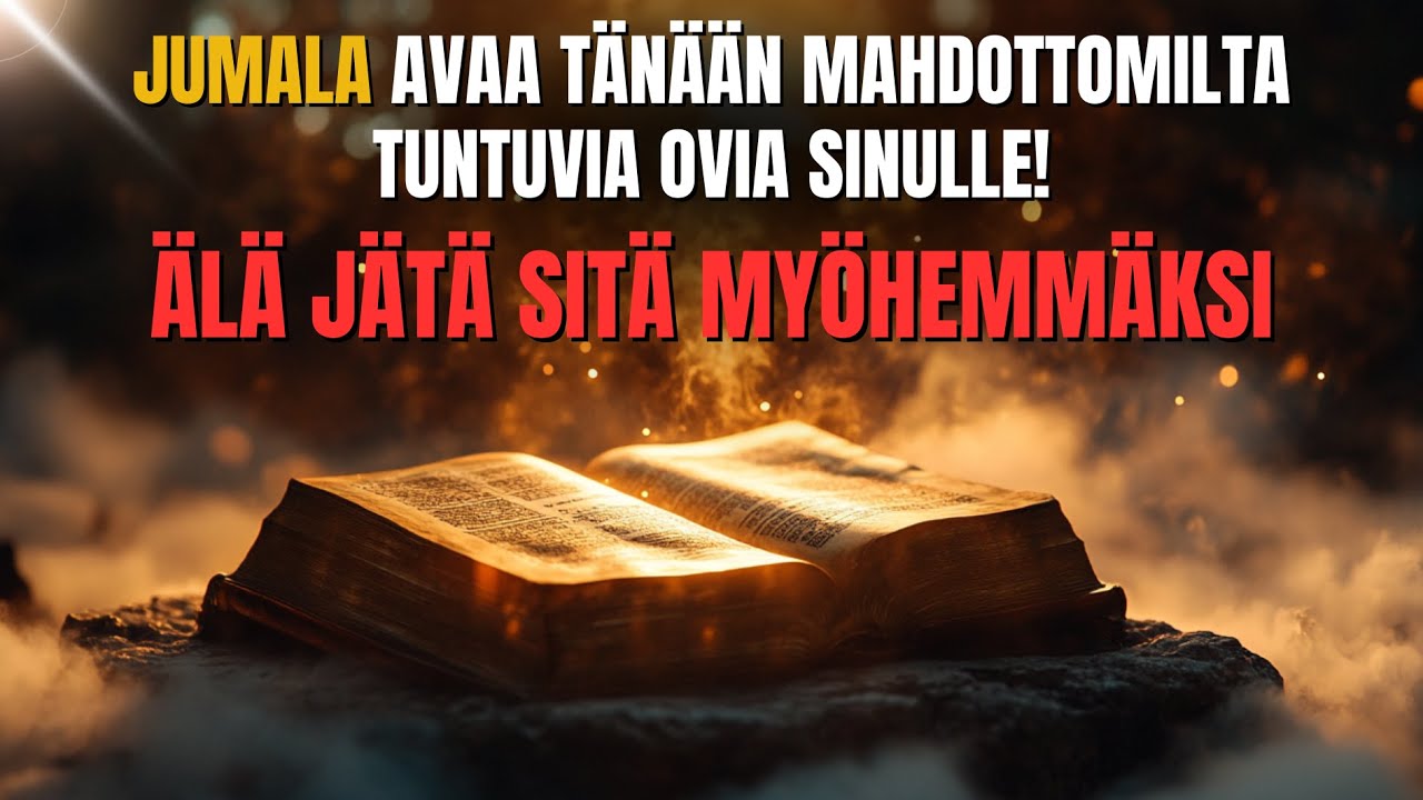 🙌LUOTA: Jumala on jo valmistanut sinulle tien, vaikka kaikki tuntuisi mahdottomalta ja toivottomalta