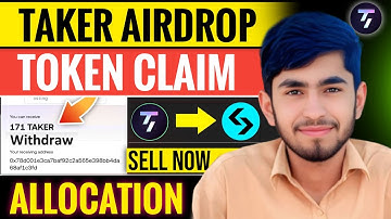 Taker Protocol Airdrop Claim | Taker Airdrop Allocation & Price Prediction | Taker Withdrawal
