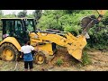 Recovering Stuck CAT Backhoe Loader | Construction life