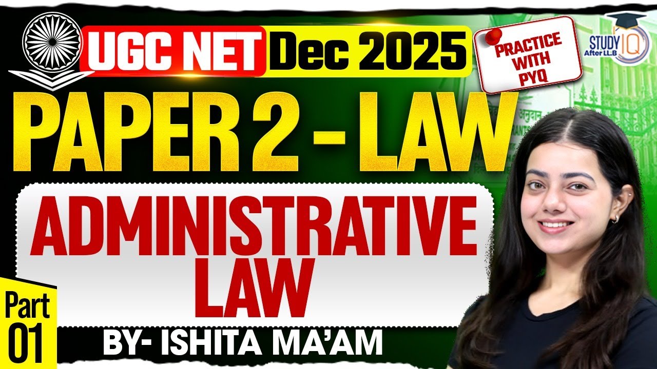 Administrative law | Practice with MCQs | Part 1 | UGC NET 2025 | By Ishita Ma’am