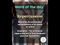 🎥 Word of the day – repercussion | #englishplanet786 #englishvocabulary #shorts