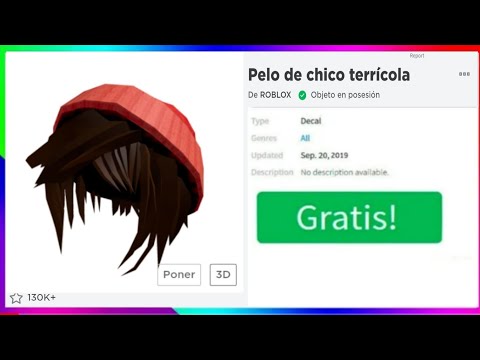 Como Comseguir El Pelo Cabello De Chico Y Chica Terricola Gratis En Roblox Youtube - objetos roblox pelos de roblox de mujer