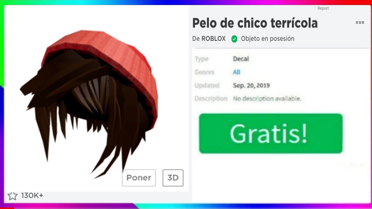 Como Comseguir El Pelo Cabello De Chico Y Chica Terricola Gratis En Roblox Youtube - objetos roblox pelos de roblox de mujer