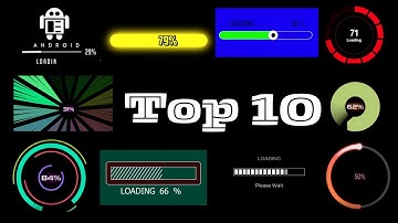 Top 10 Loading Screen With Sound Effect | Loading Sound Effects | Loading Bar Animation|No Copyright